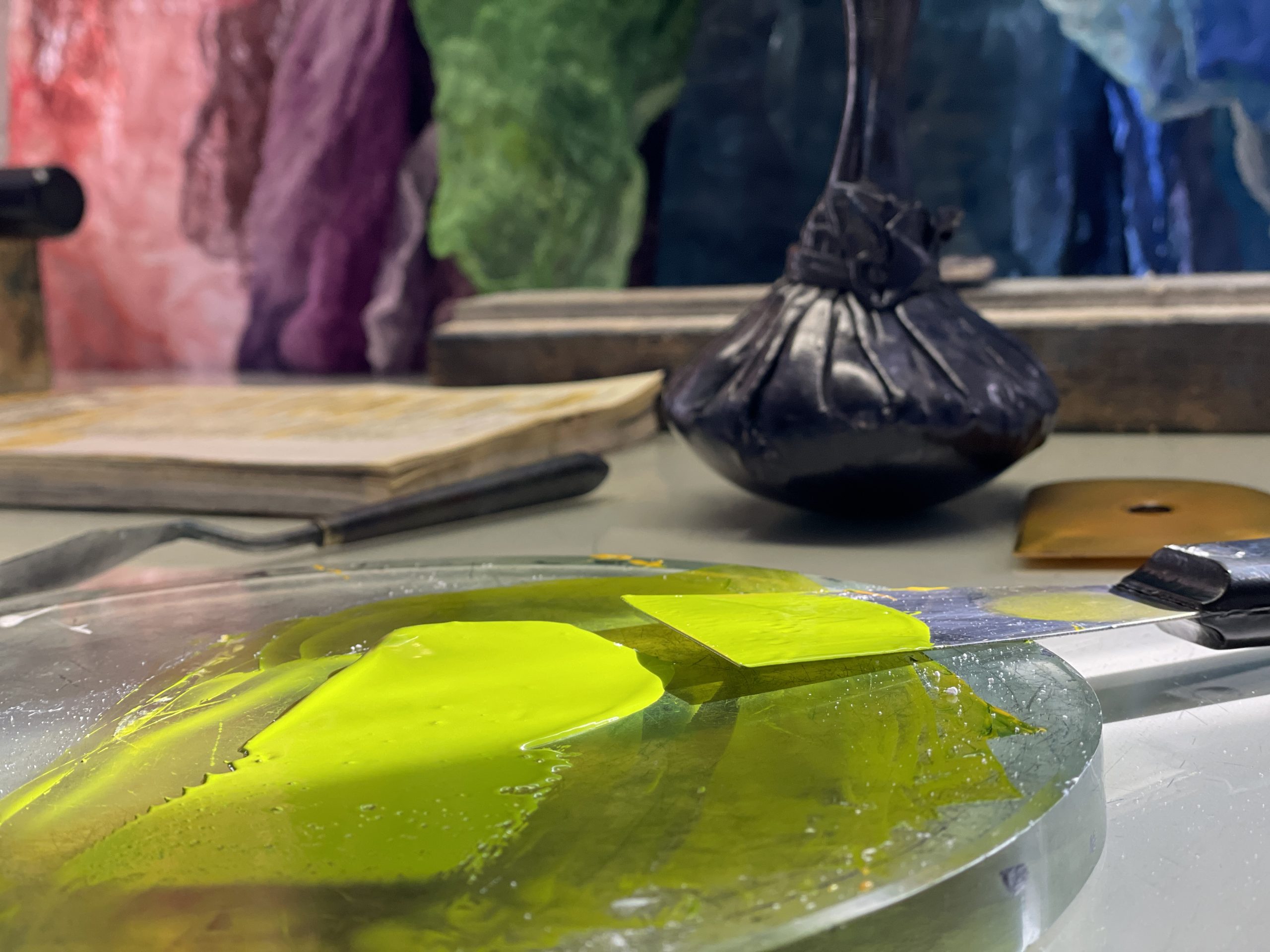 Inking Table At Smokestack Studio - Smokestack :Smokestack