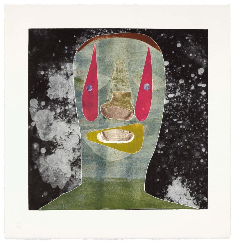 Nathan Eugene Carson - Untitled (from Disco Days series), monoprint, 2022
