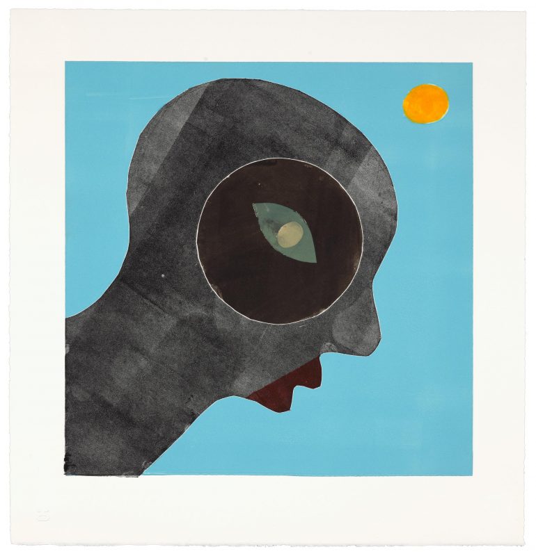 Nathan Eugene Carson - Untitled (from Disco Days series), monoprint, 2022