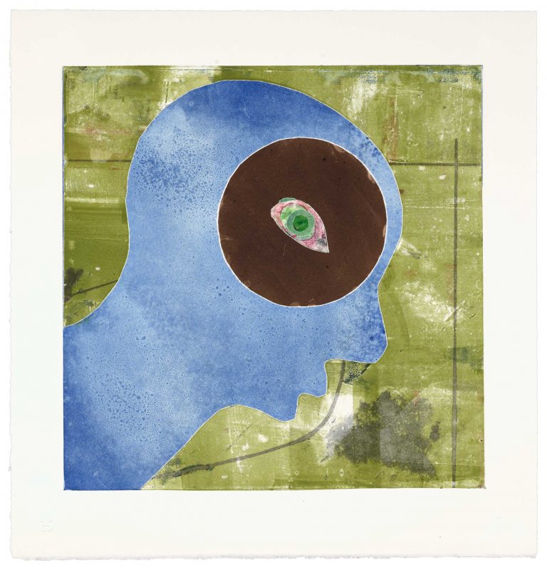 Nathan Eugene Carson - Untitled (from Disco Days series), monoprint, 2022