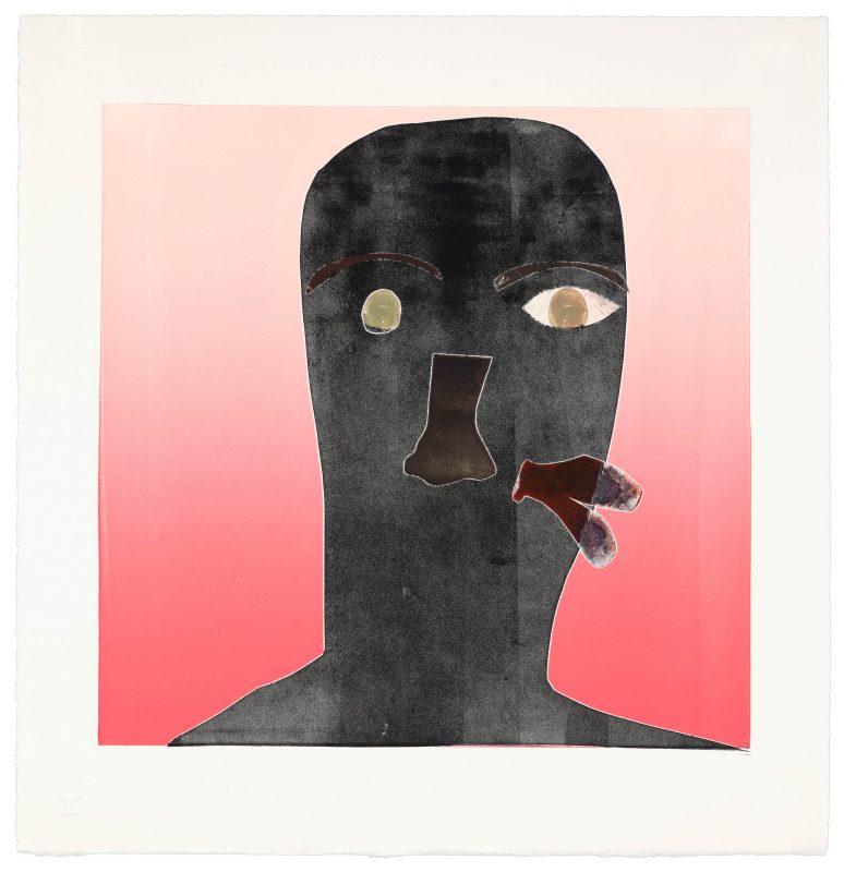 Nathan Eugene Carson - Untitled (from Disco Days series), monoprint, 2022