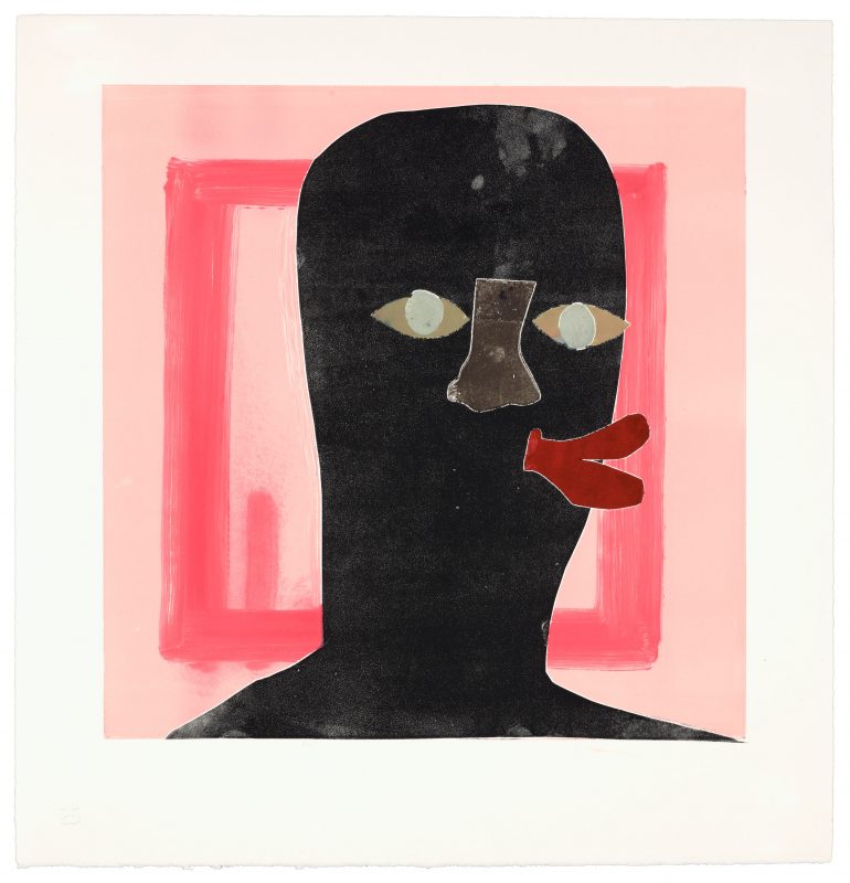 Nathan Eugene Carson - Untitled (from Disco Days series), monoprint, 2022