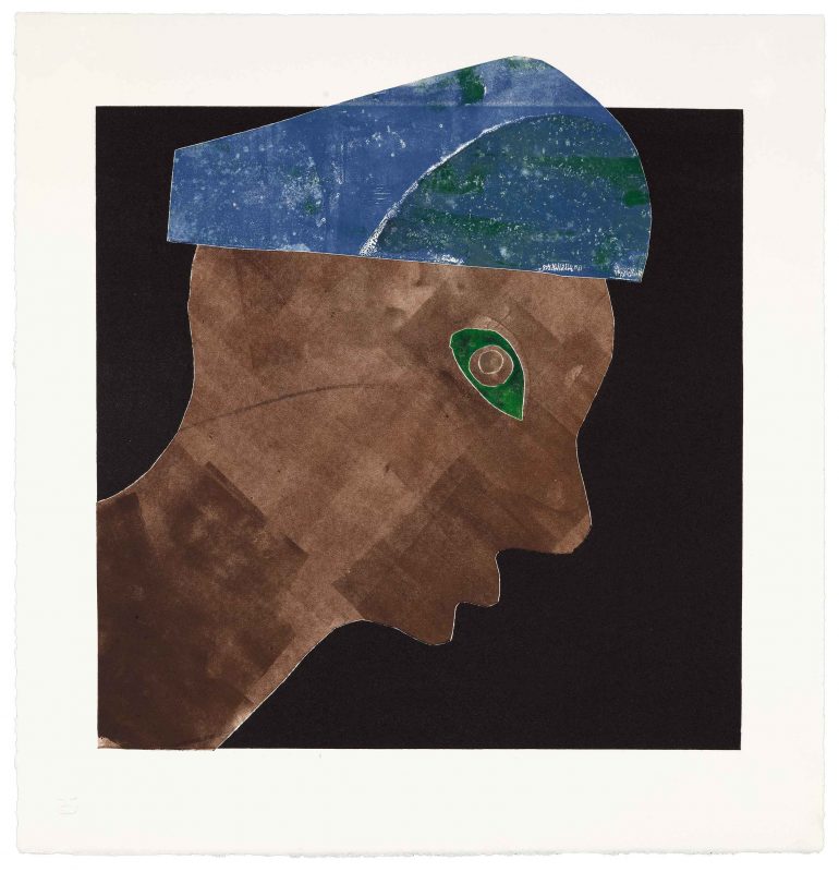 Nathan Eugene Carson - Untitled (from Disco Days series), monoprint, 2022