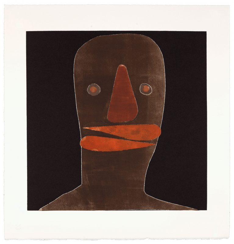 Nathan Eugene Carson - Untitled (from Disco Days series), monoprint, 2022