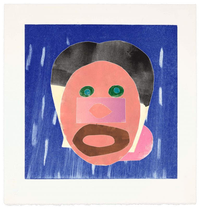 Nathan Eugene Carson - Untitled (from Disco Days series), monoprint, 2022