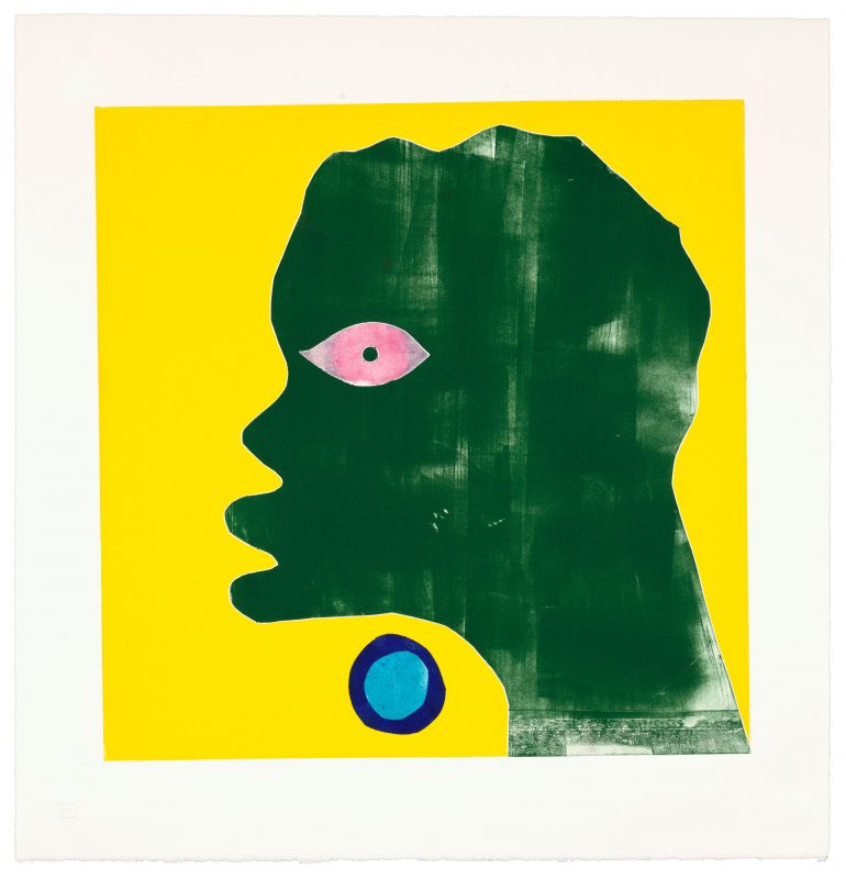 Nathan Eugene Carson - Untitled (from Disco Days series), monoprint, 2022
