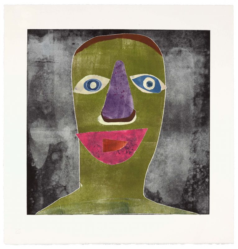 Nathan Eugene Carson - Untitled (from Disco Days series), monoprint, 2022