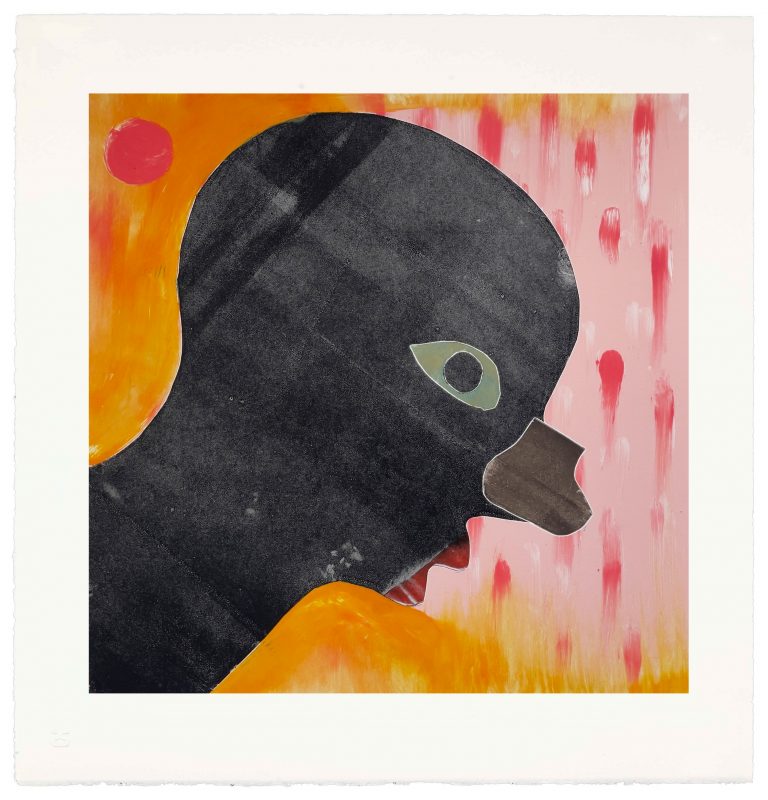 Nathan Eugene Carson – Untitled #23 (from Disco Days series), monoprint, 2022