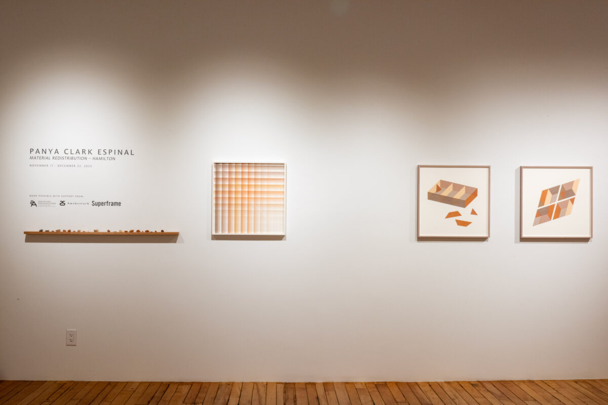 Panya Clark Espinal - Material Redistribution Project - Hamilton, 2023