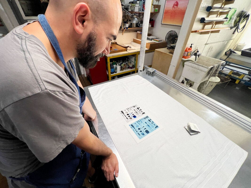 Tyler Bright Hilton - Smokestack analog residency - Behind the scenes