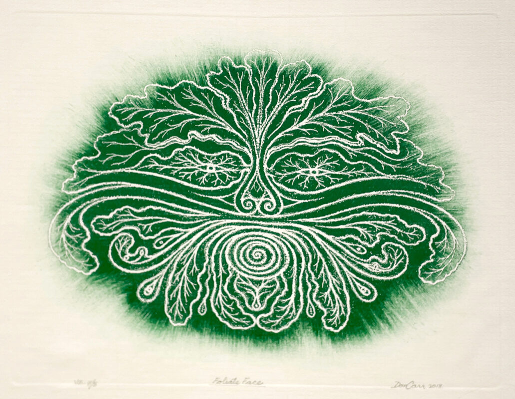 Don Carr - Foliate Face (variation 3), 2018-19