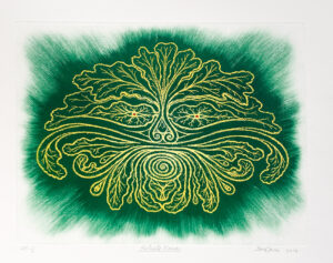 Don Carr - Foliate Face (variation 5), 2018-19