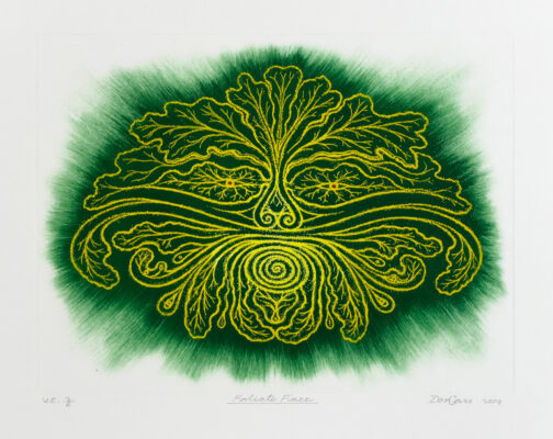 Don Carr - Foliate Face (variation 2), 2018-19