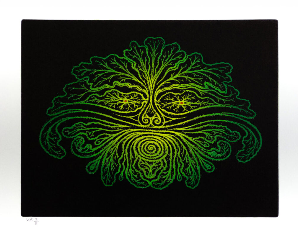 Don Carr - Foliate Face (variation 2), 2018-19