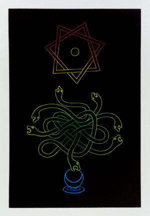 Don Carr - Snakes and Star (variation 2), 2024