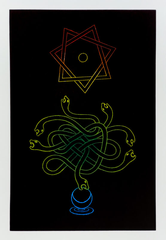 Don Carr - Snakes and Star (variation 2), 2024