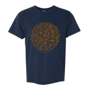 Don Carr - Serendipitous Signs (navy) t-shirt, 2025