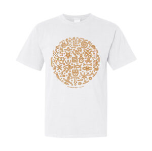 Don Carr - Serendipitous Signs (white) t-shirt, 2025