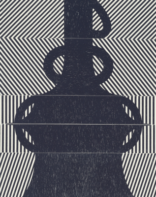 Suzie Smith - Imagined Archives (12), Ed. 1/1, 28"x11", detail, 2025