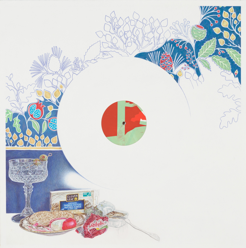 Laura Heaney - Gin Martini, Smoked Oysters, Babybel Cheese & Breton Crackers, A-Side, 2025