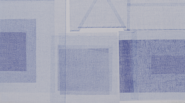 Jim Verburg - Shape / Layer Blueprint #1, diazotype, edition of 5, 2025, detail