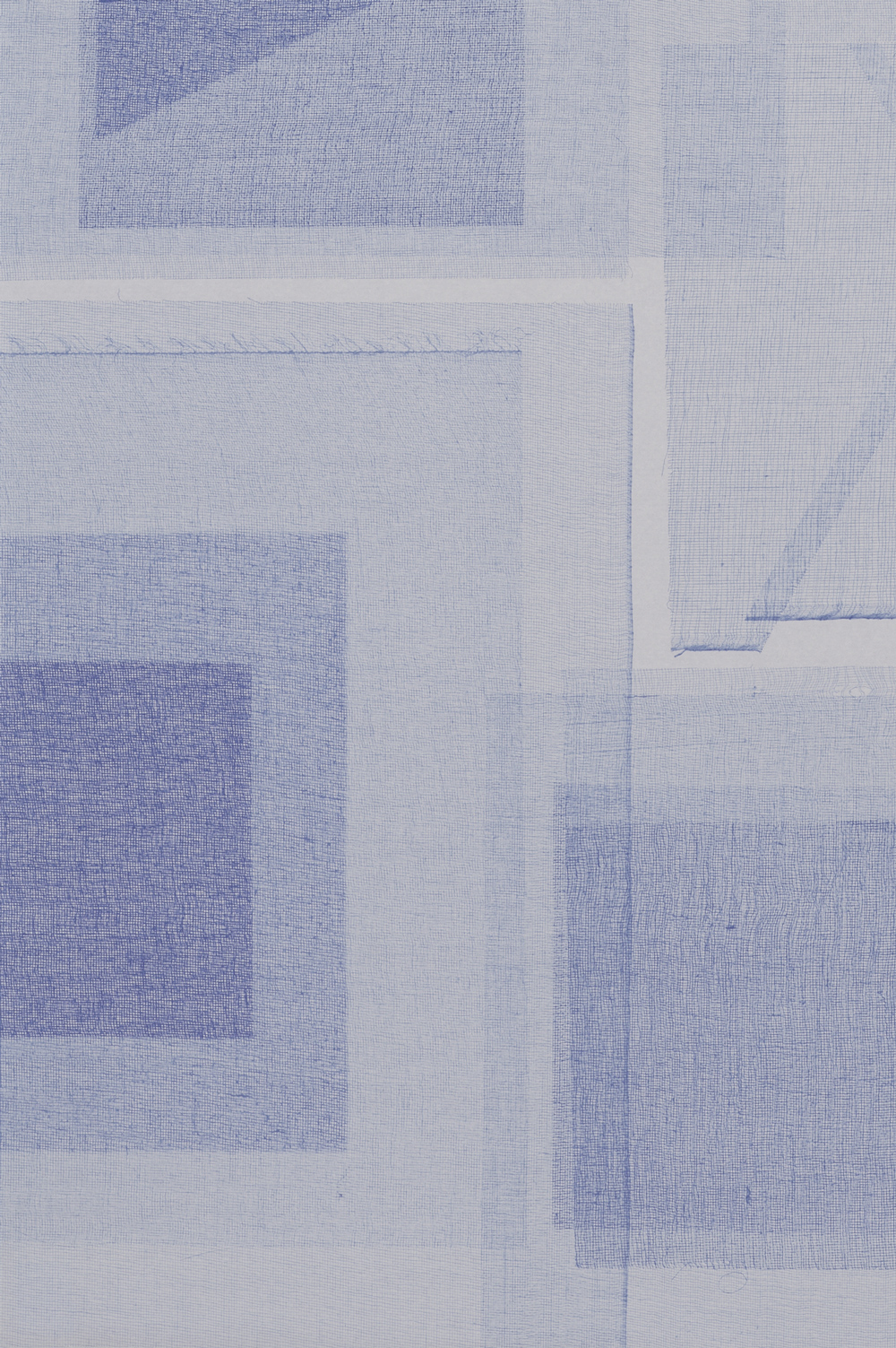 Jim Verburg - Shape / Layer Blueprint #1, diazotype, edition of 5, 2025, detail