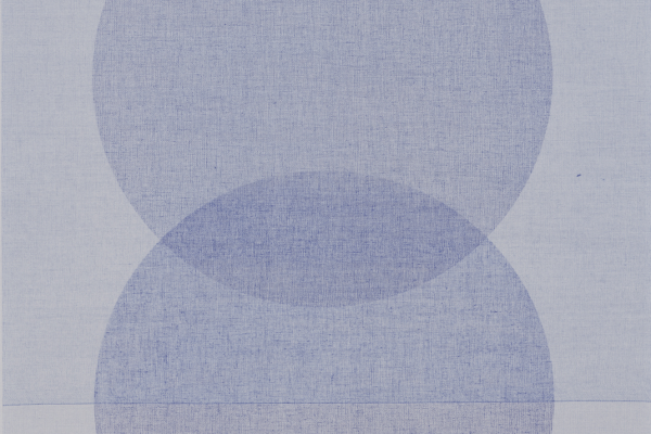 Jim Verburg - Shape / Layer Blueprint #2 (circles), diazotype, edition of 5, 2025