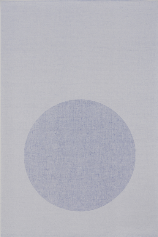 Jim Verburg - Shape / Layer Blueprint #2 (circle), diazotype, edition of 5, 2025