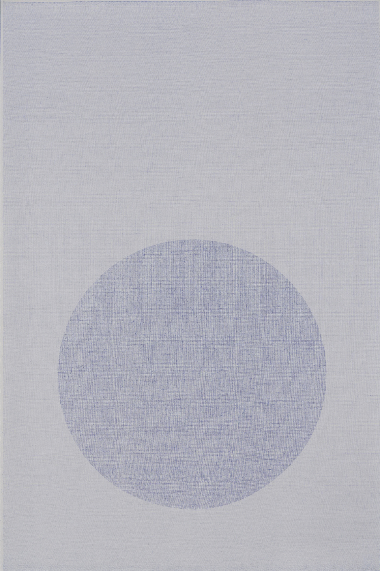 Jim Verburg - Shape / Layer Blueprint #2 (circle), diazotype, edition of 5, 2025