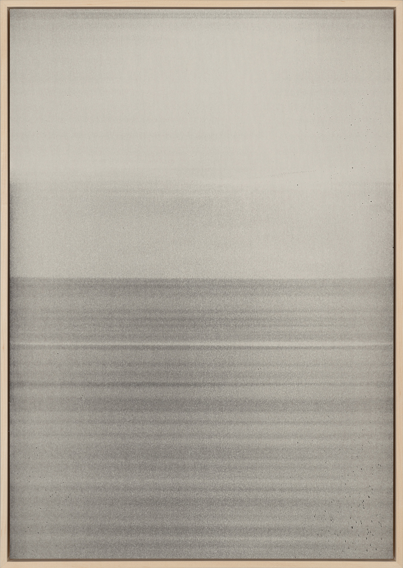 Jim Verburg - Untitled / Seascape (acceptance of the inevitable #1), 29.75" x 21.25", oil on newsprint, 2025