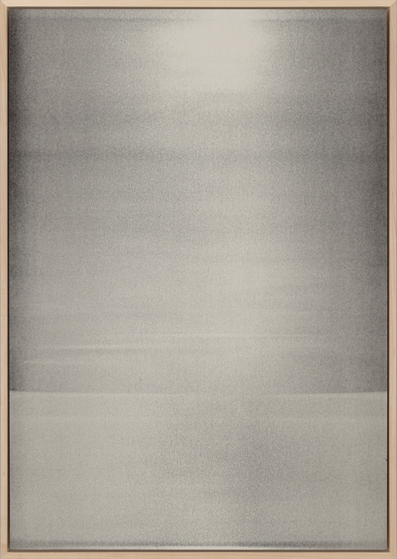 Jim Verburg - Untitled / Seascape (acceptance of the inevitable #2), 29.75" x 21.25", oil on newsprint, 2025