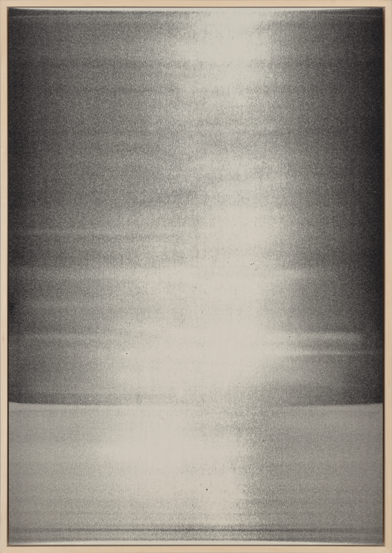 Jim Verburg - Untitled / Seascape (acceptance of the inevitable #4), 29.75" x 21.25", oil on newsprint, 2025