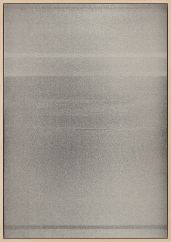 Jim Verburg - Untitled / Seascape (acceptance of the inevitable #6), 29.75" x 21.25", oil on newsprint, 2025