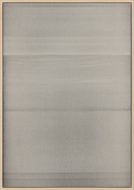 Jim Verburg - Untitled / Seascape (acceptance of the inevitable #1), 29.75" x 21.25", oil on newsprint, 2025
