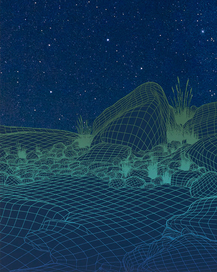 Finn O'Hara - Astral Presage, 30" x 24", archival pigment print with silkscreen overlay, edition of 10, 2026