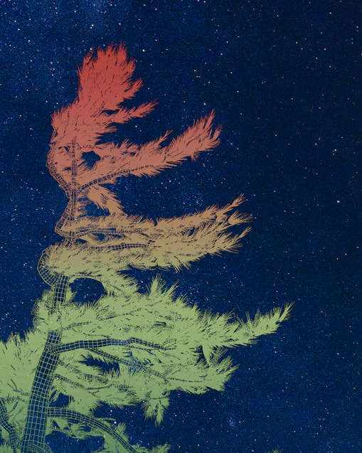 Finn O'Hara - Astral Presage, 30" x 24", archival pigment print with silkscreen overlay, edition of 10, 2026