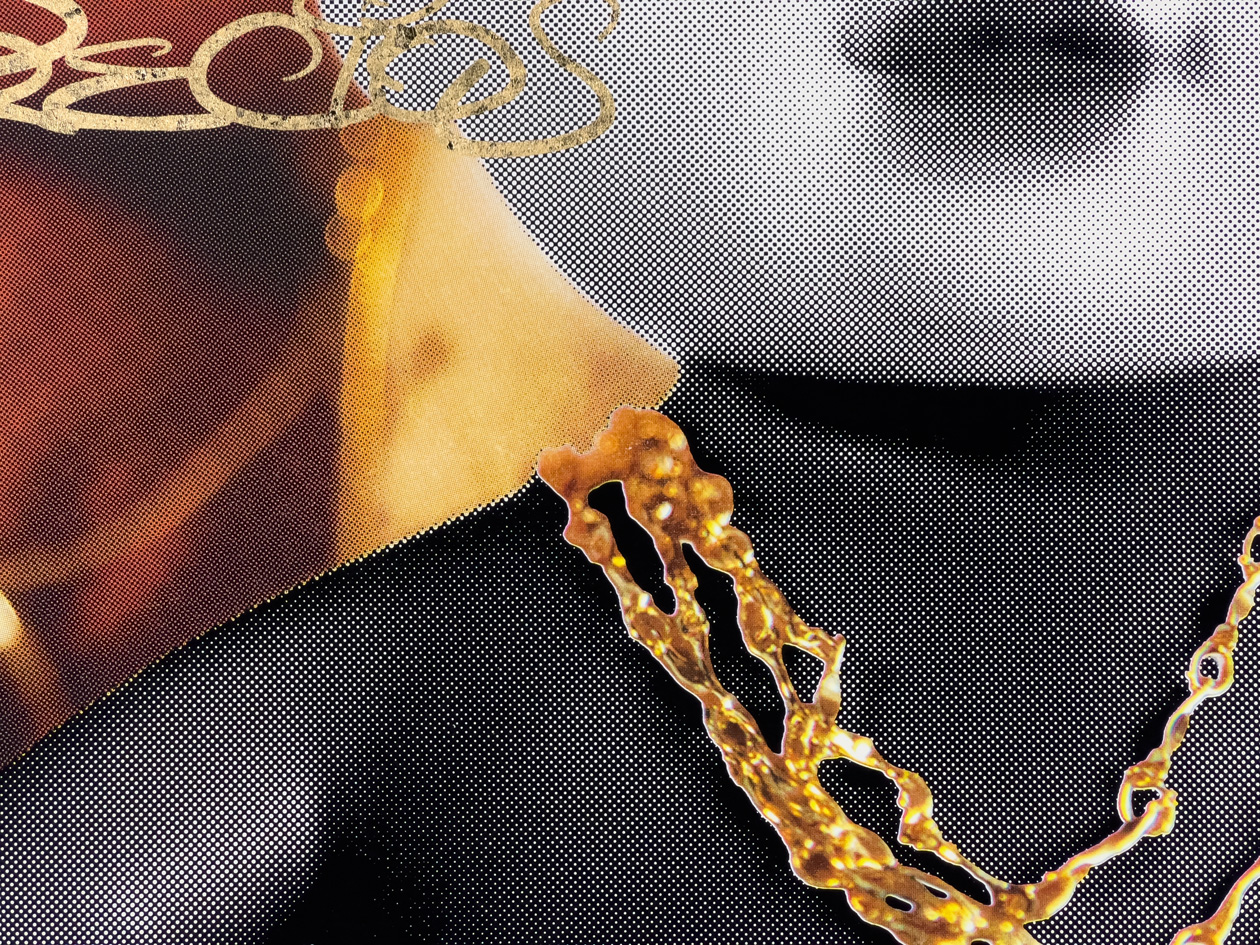 Roger Mooking - Golden Child, 36" x 46", silkscreen, edition of 3, 2026, detail