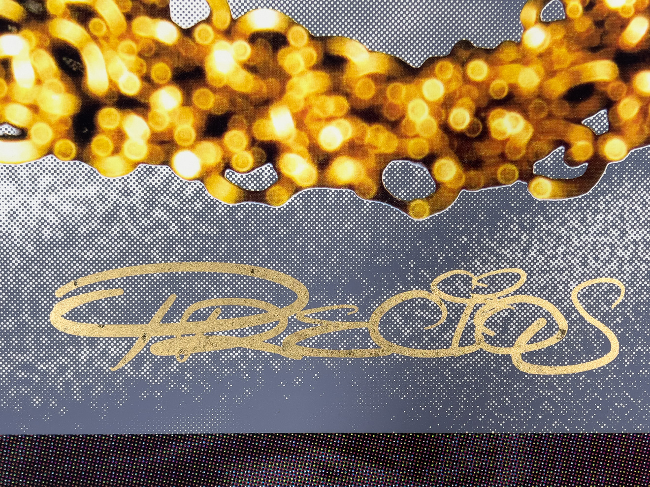 Roger Mooking - Holy Smokes, 36" x 46", silkscreen, edition of 3, 2026, detail