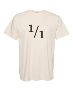 1/1 limited edition t-shirt (ivory)
