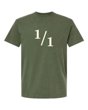 1/1 limited edition t-shirt (moss green)
