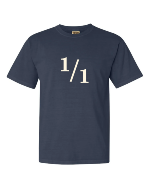 1/1 limited edition t-shirt (navy)