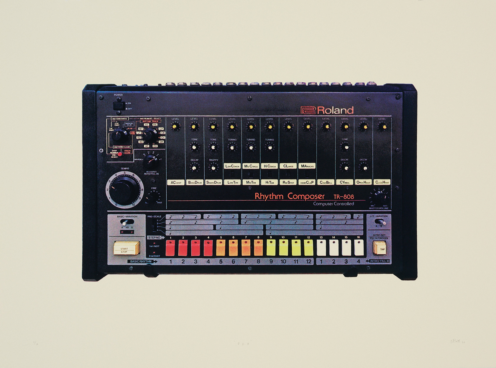 Laine Groeneweg - 808, 22" x 30", silkscreen print, edition of 7, 2026