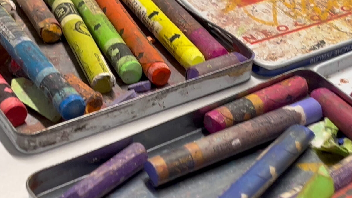 Elicser Elliott - silkscreen with hand-painted embellishments, behind-the-scenes, 2026