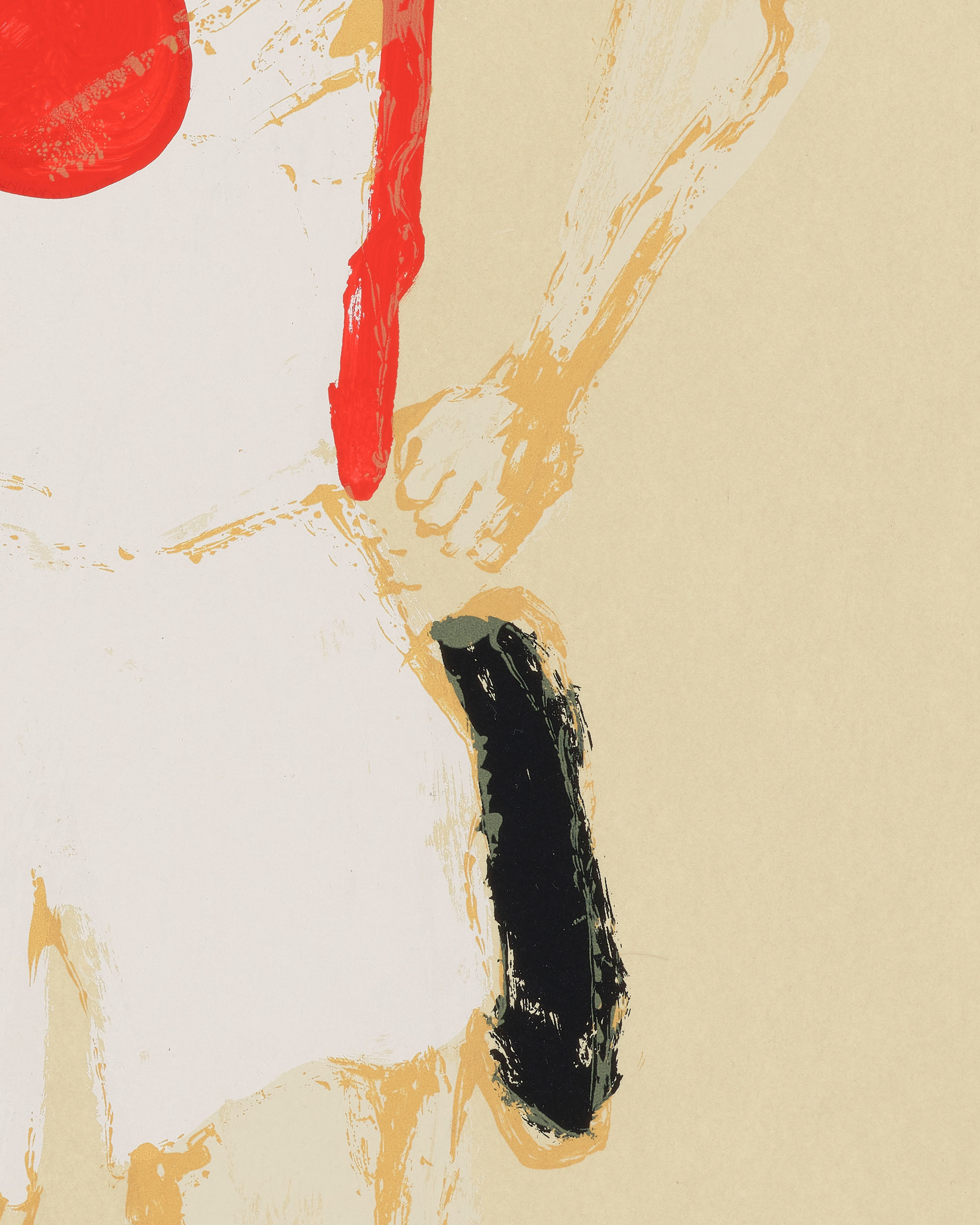 Kellen Hatanaka - Marathon 1 (detail), 30.5" x 17", silkscreen print with hand-painted embellishments, 2026