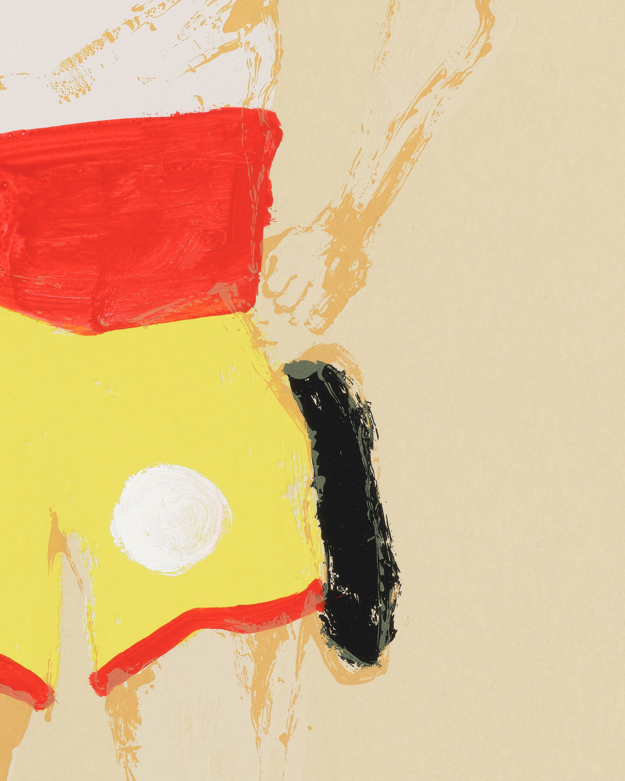 Kellen Hatanaka - Marathon 20 (detail), 30.5" x 17", silkscreen print with hand-painted embellishments, 2026