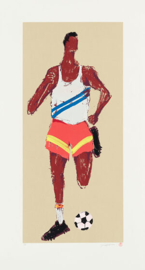 Kellen Hatanaka - Marathon 28, 30.5" x 17", silkscreen print with hand-painted embellishments, 2026